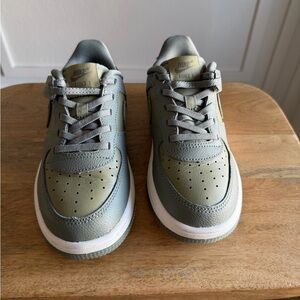 Nike Kids Olive and Gray Sneakers